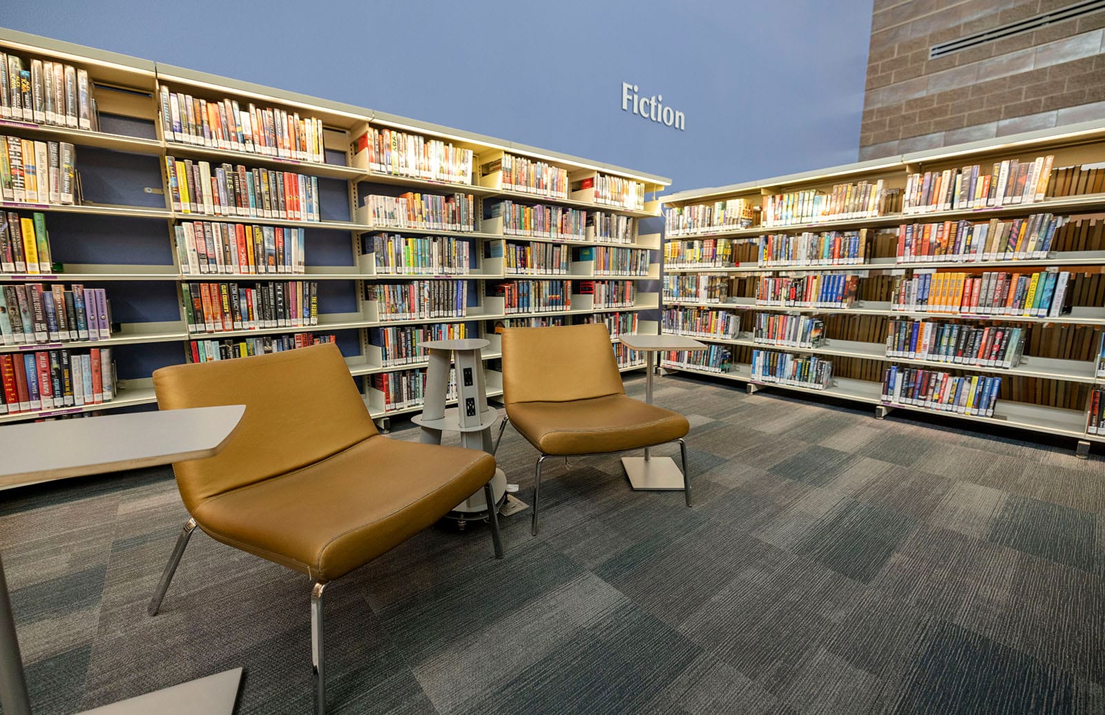 Photo of the Fiction area of Queen Creek Library