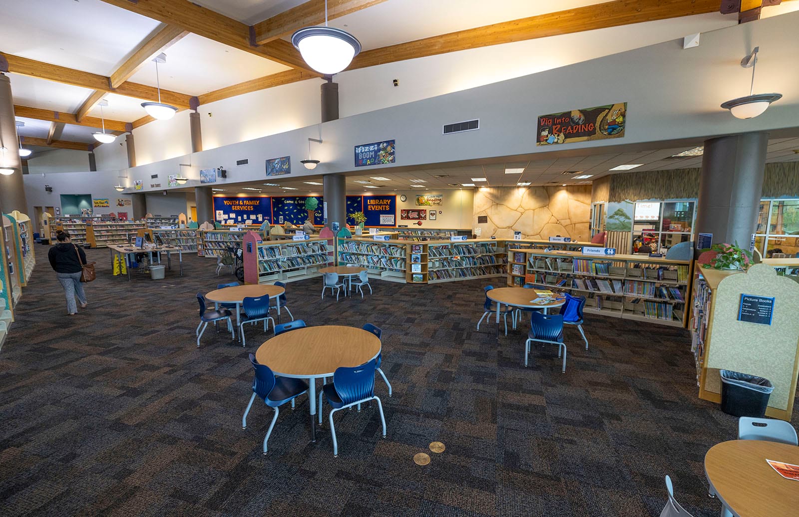 Photo of the Kids area at the Southeast Regional Library